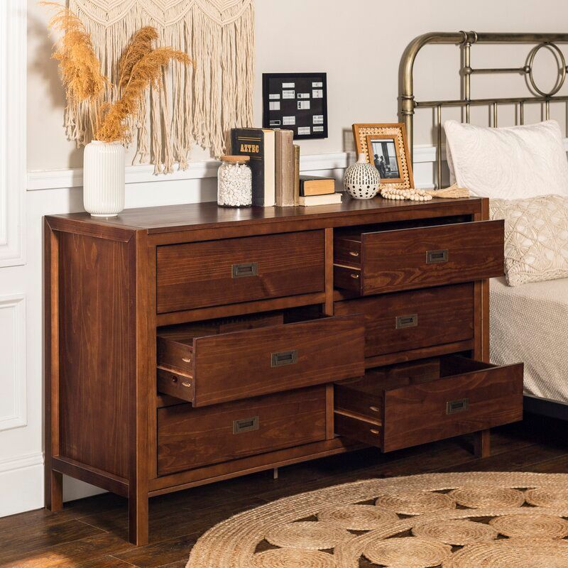 Petrillo 6 Drawer 57'' W Double Dresser thumbnail 11