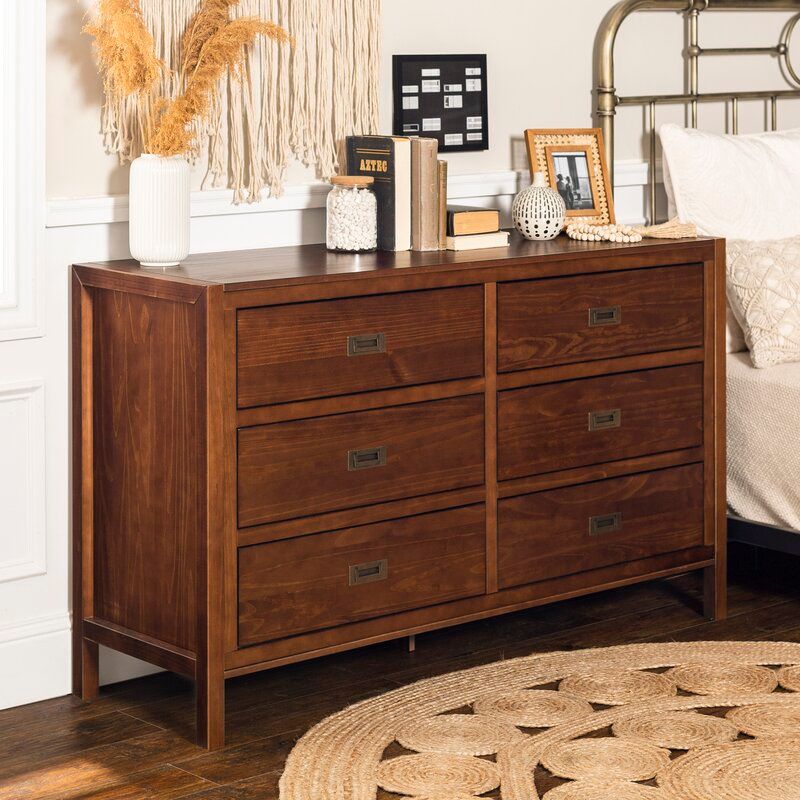 Petrillo 6 Drawer 57'' W Double Dresser thumbnail 12