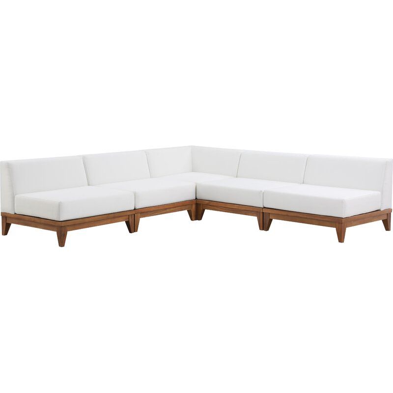 Rio Outdoor Symmetrical Patio Sectional with Cushions thumbnail 2