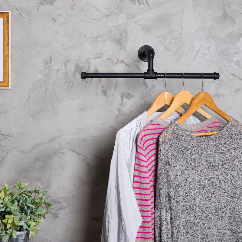 Clarkston Wall Mounted Clothes Rack thumbnail 4