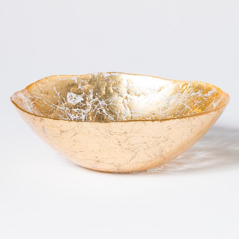 Vietri Moon Glass Round Glam Decorative Bowl thumbnail 2