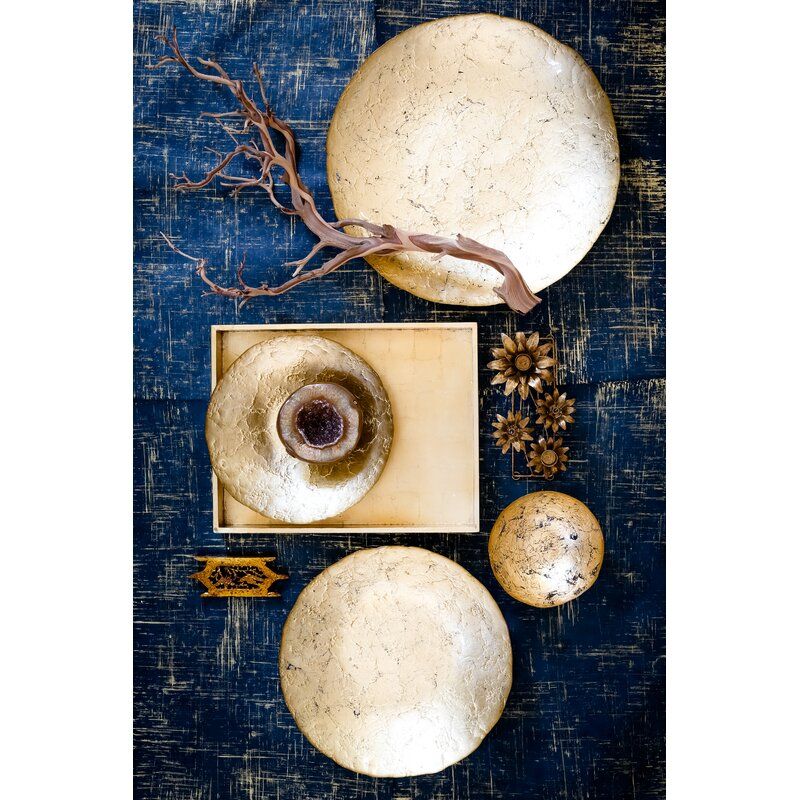 Vietri Moon Glass Round Glam Decorative Bowl thumbnail 5