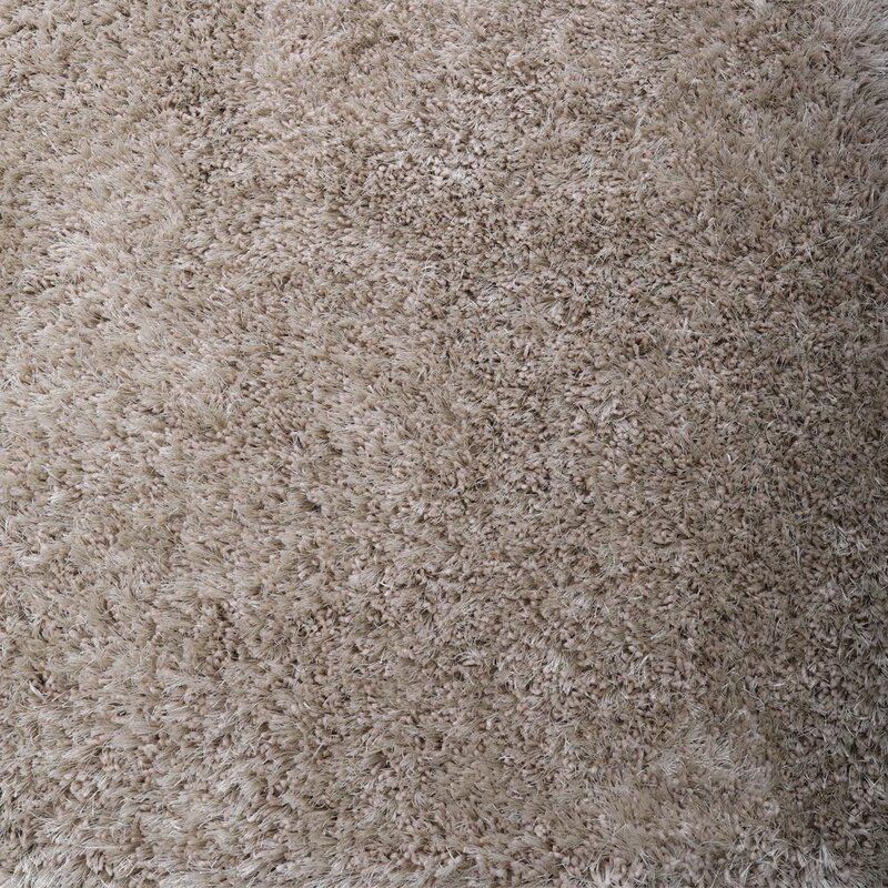 Kavilash Handmade Shag Ivory Area Rug 9'x12' thumbnail 4