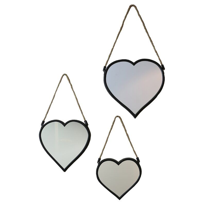 3 Piece Tasoula Heart Mirror Set Medium  thumbnail 2