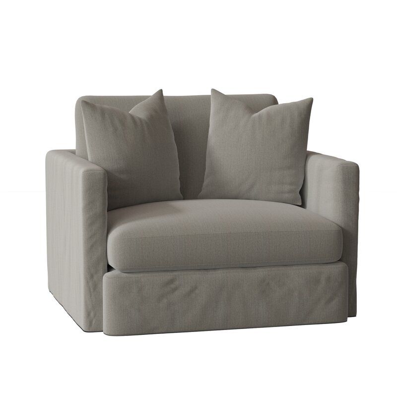 Madison Cushion Wide Down Slipcovered Armchair thumbnail 4