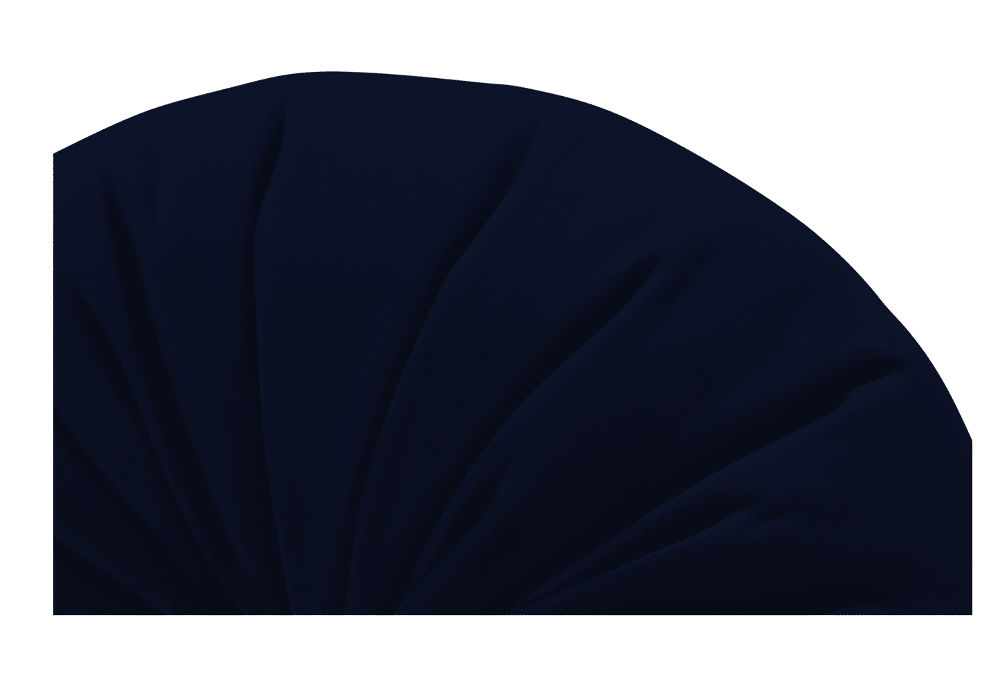 Minka Pleated Round Pillow With Insert 15"x15" thumbnail 2