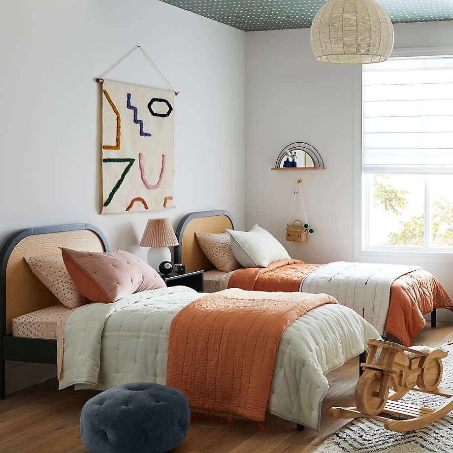 Maren Olive Kids Cane Bed-Full thumbnail 2