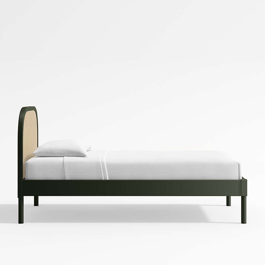 Maren Olive Kids Cane Bed-Full thumbnail 4
