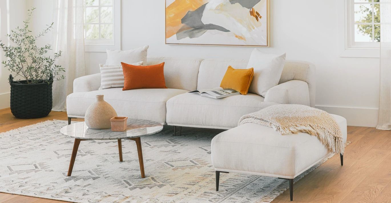 Abisko Quartz White Ottoman thumbnail 2