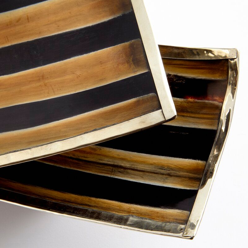 Vector Metal Abstract Serving Decorative Tray thumbnail 2
