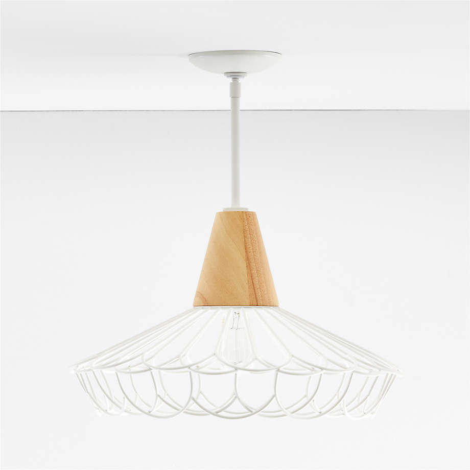 Sawyer White Metal Ceiling Light thumbnail 2