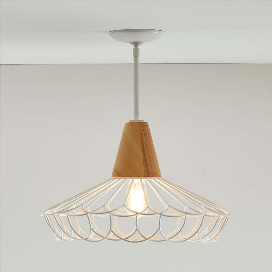 Sawyer White Metal Ceiling Light thumbnail 3