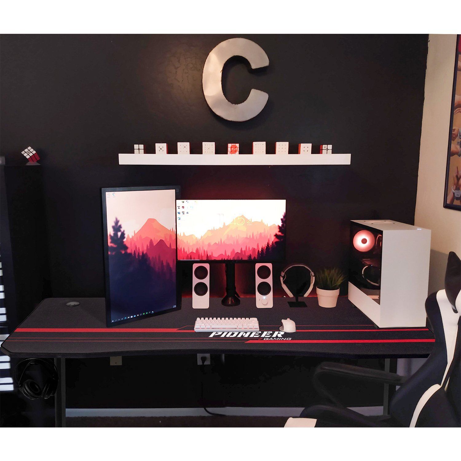 Gaming Desk Black thumbnail 4