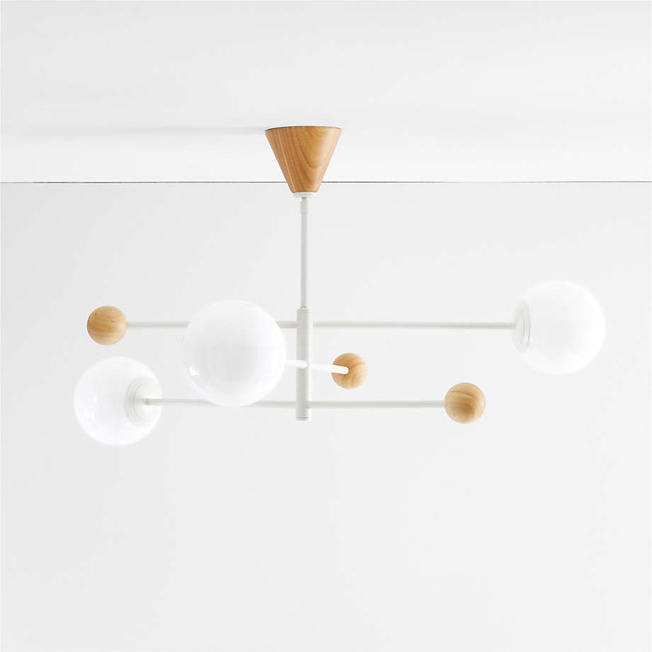 Quinn Metal Wood Ceiling Light thumbnail 2