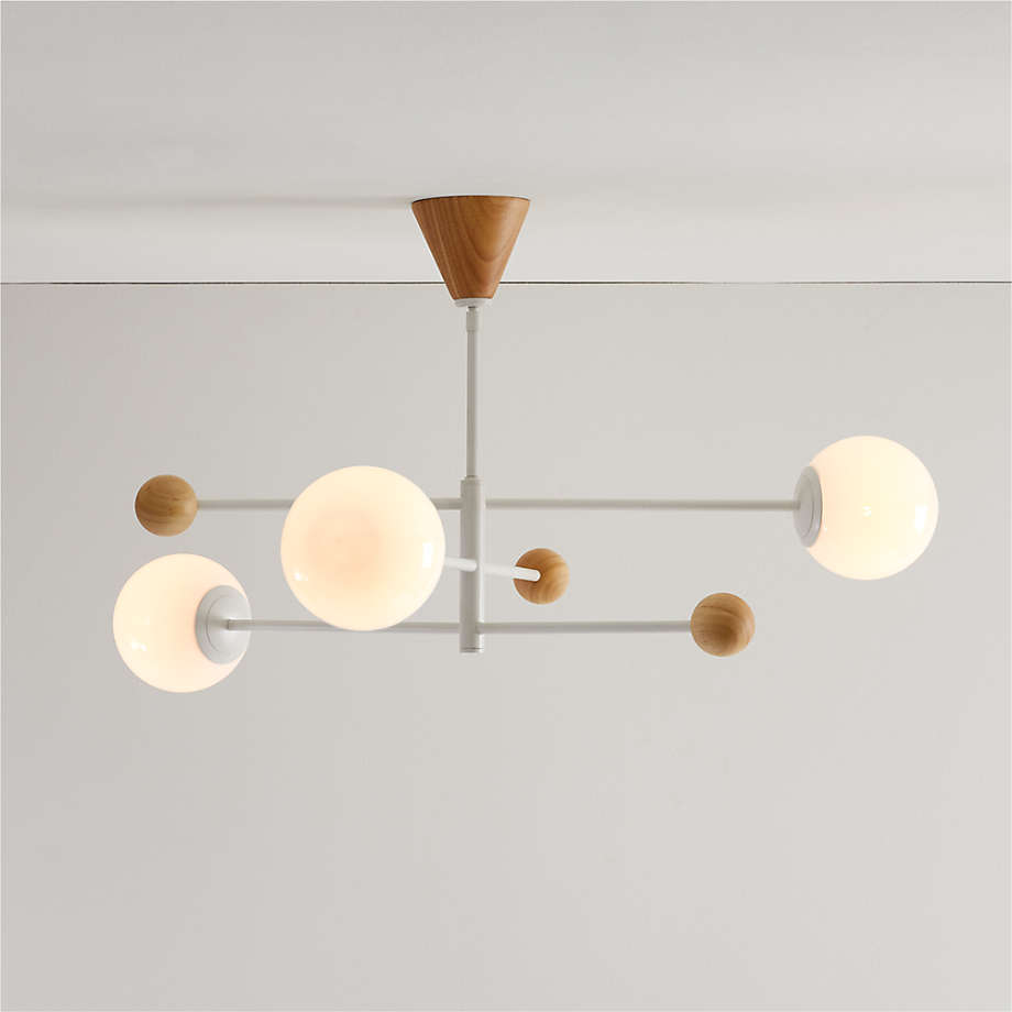 Quinn Metal Wood Ceiling Light thumbnail 3