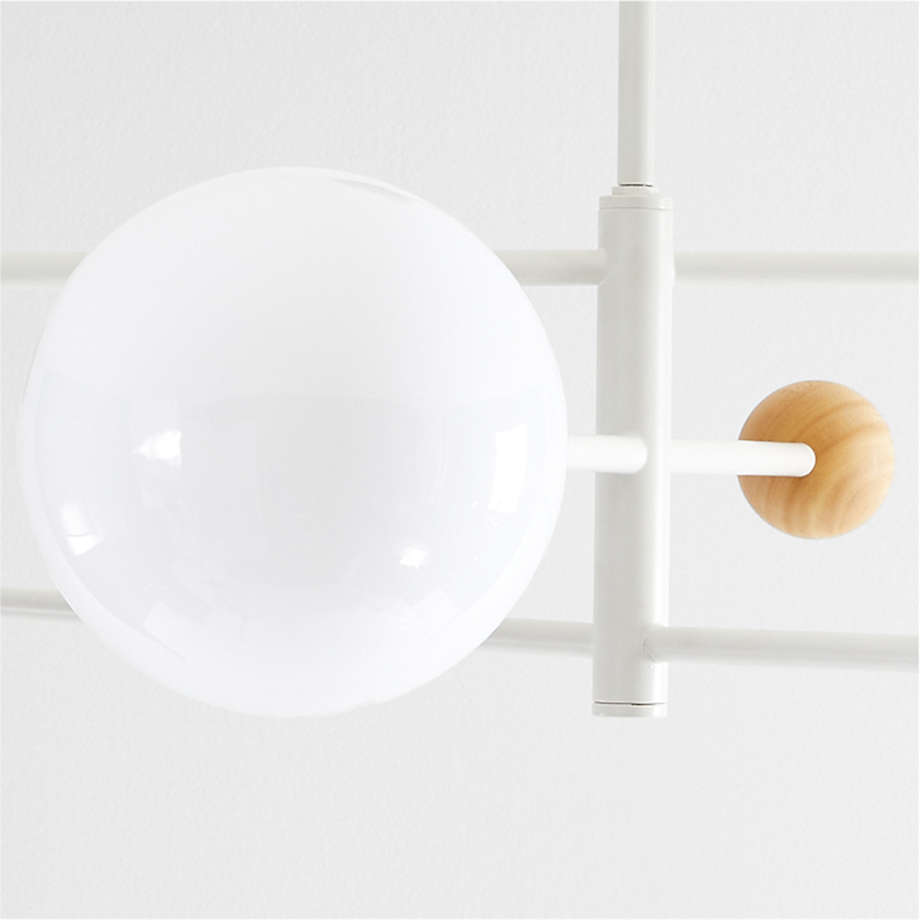 Quinn Metal Wood Ceiling Light thumbnail 5