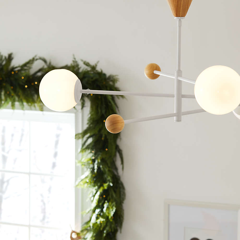 Quinn Metal Wood Ceiling Light thumbnail 6