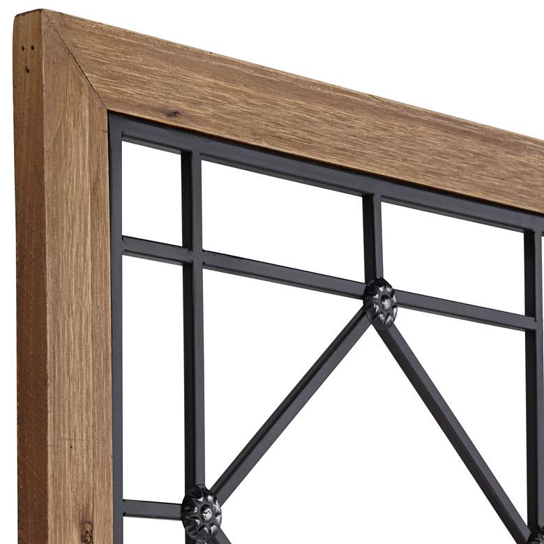 Winston Matte Black and Brown High Window Wall Art thumbnail 3