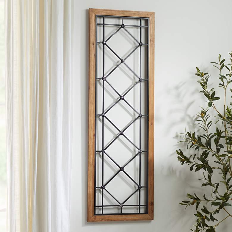 Winston Matte Black and Brown High Window Wall Art thumbnail 4