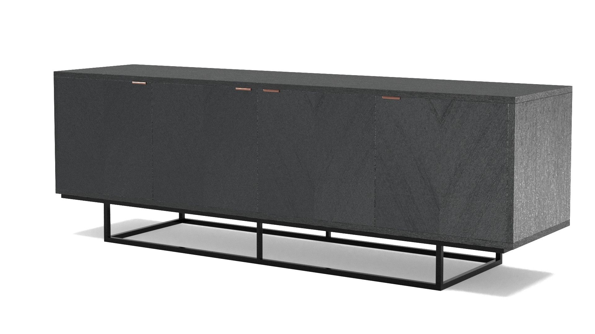 Myles Credenza in Black Oak thumbnail 3