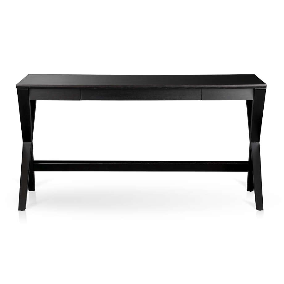 Spotlight Ebony X-Leg Desk-58" thumbnail 3
