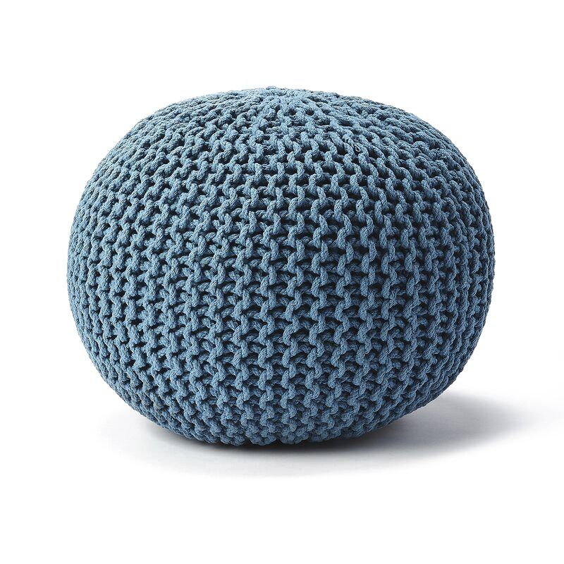 Collin Round Pouf Ottoman thumbnail 3