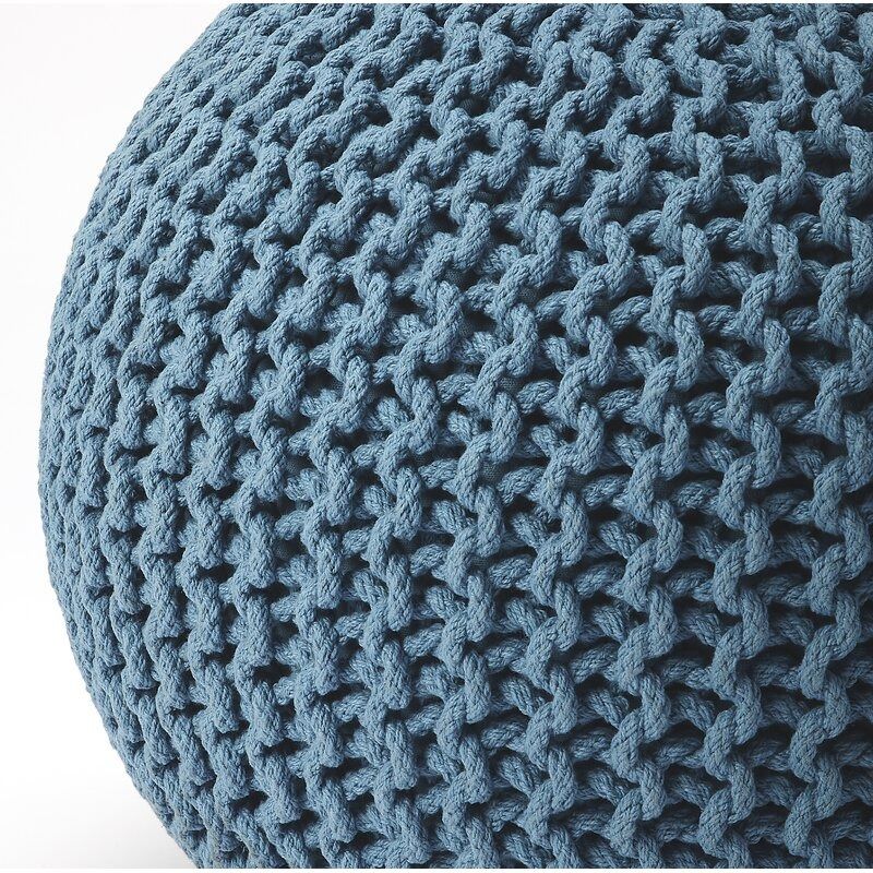 Collin Round Pouf Ottoman thumbnail 4