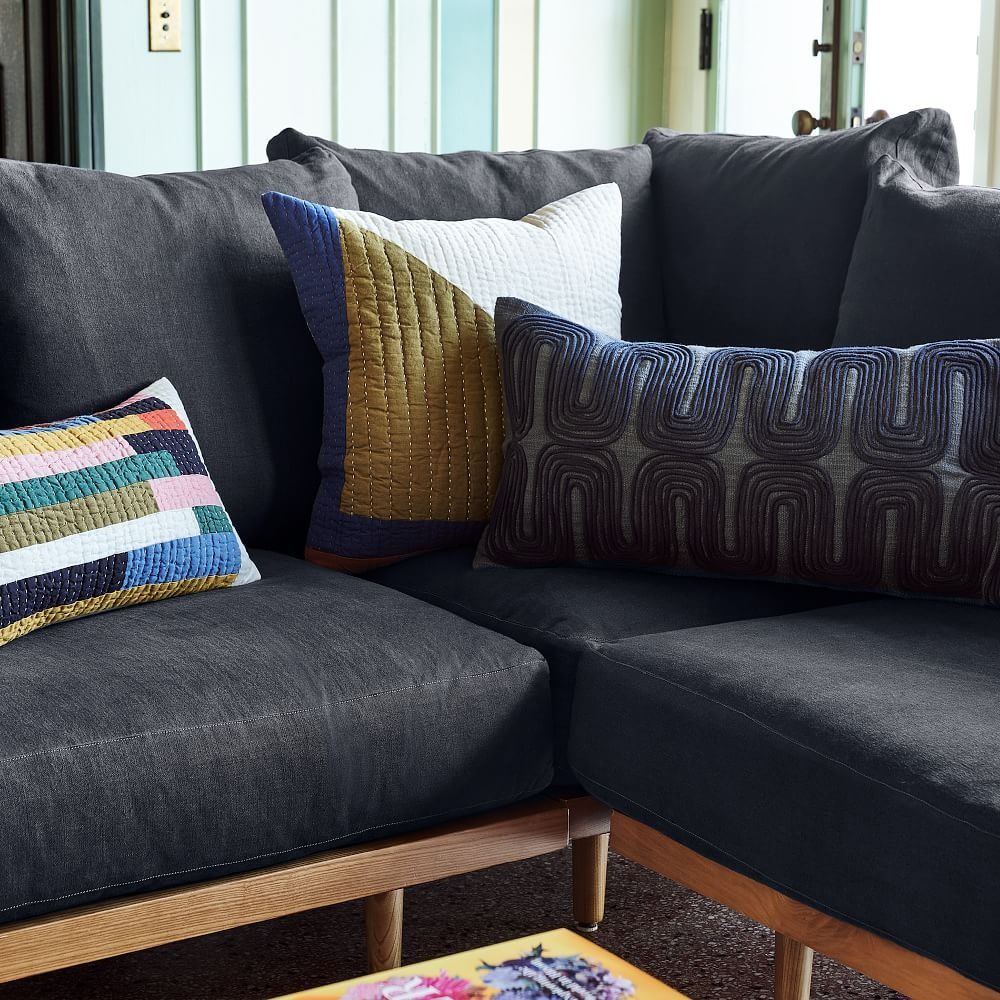 Corded Zigzag Pillow Cover without Insert-14"x36" thumbnail 2