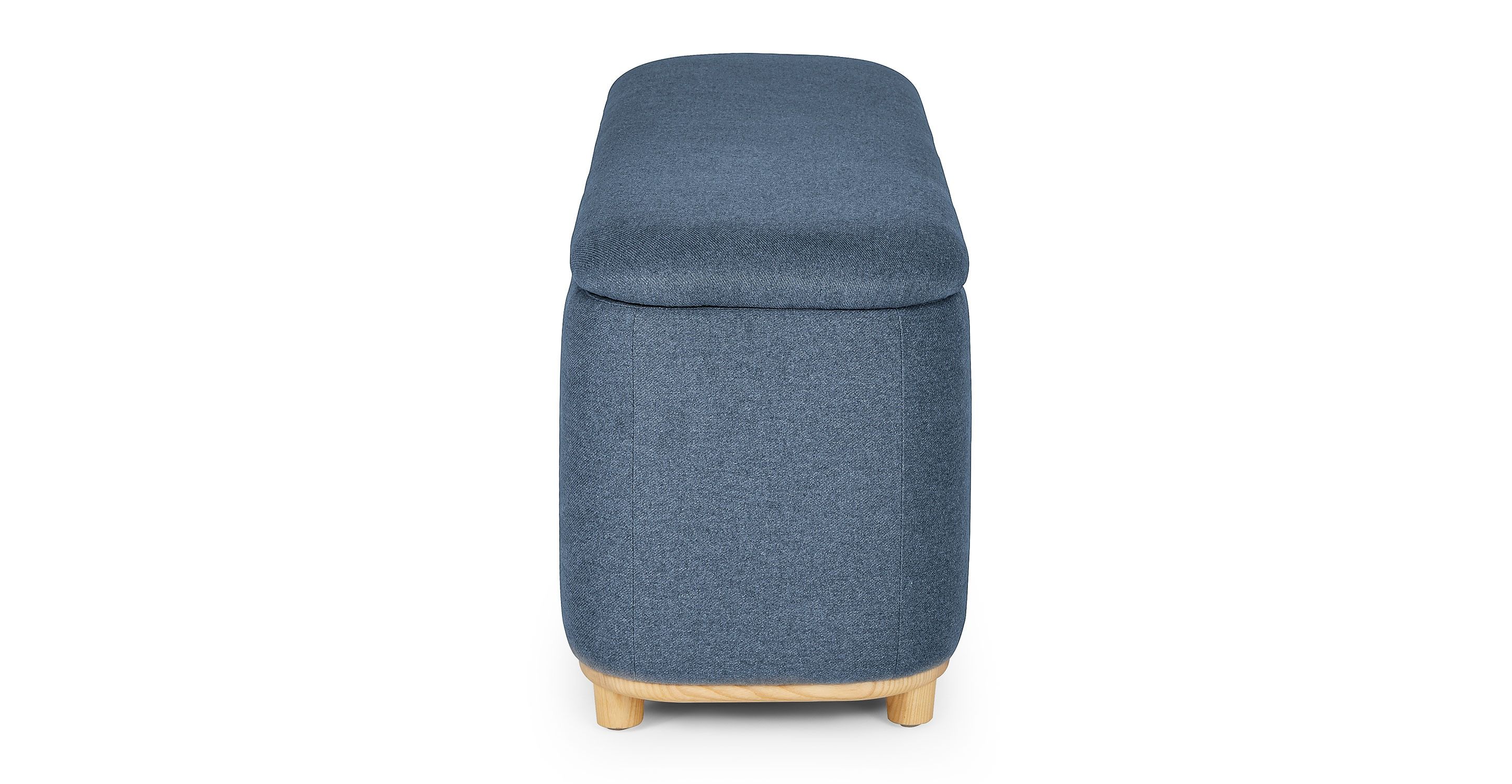 Maribo Blue Demure Storage Ottoman thumbnail 4