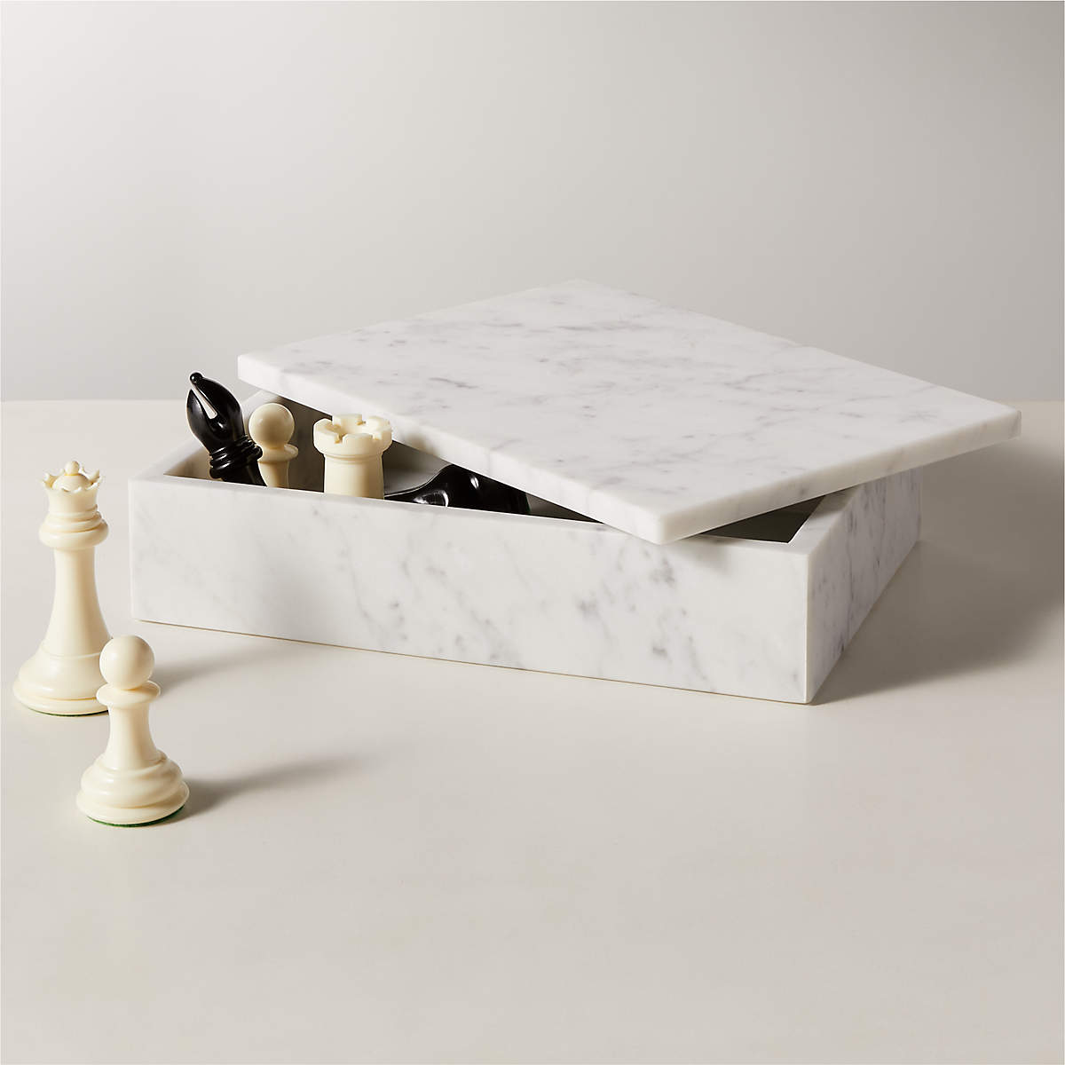 Large White Marble Box thumbnail 3
