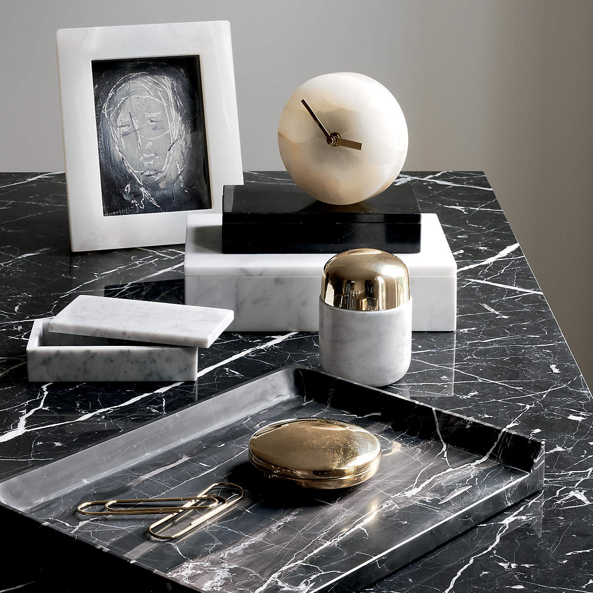 Large White Marble Box thumbnail 5
