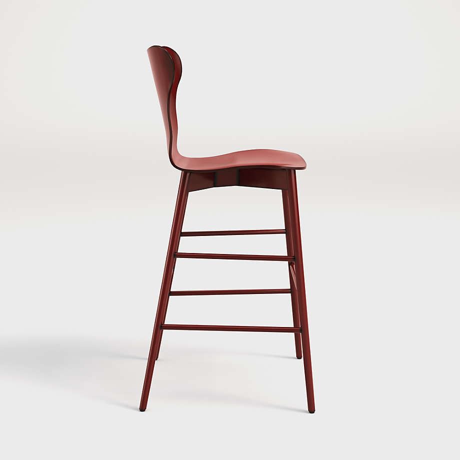 Brera Red Bar Stool thumbnail 3