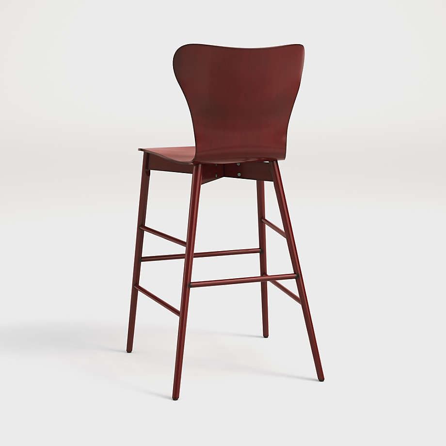 Brera Red Bar Stool thumbnail 4