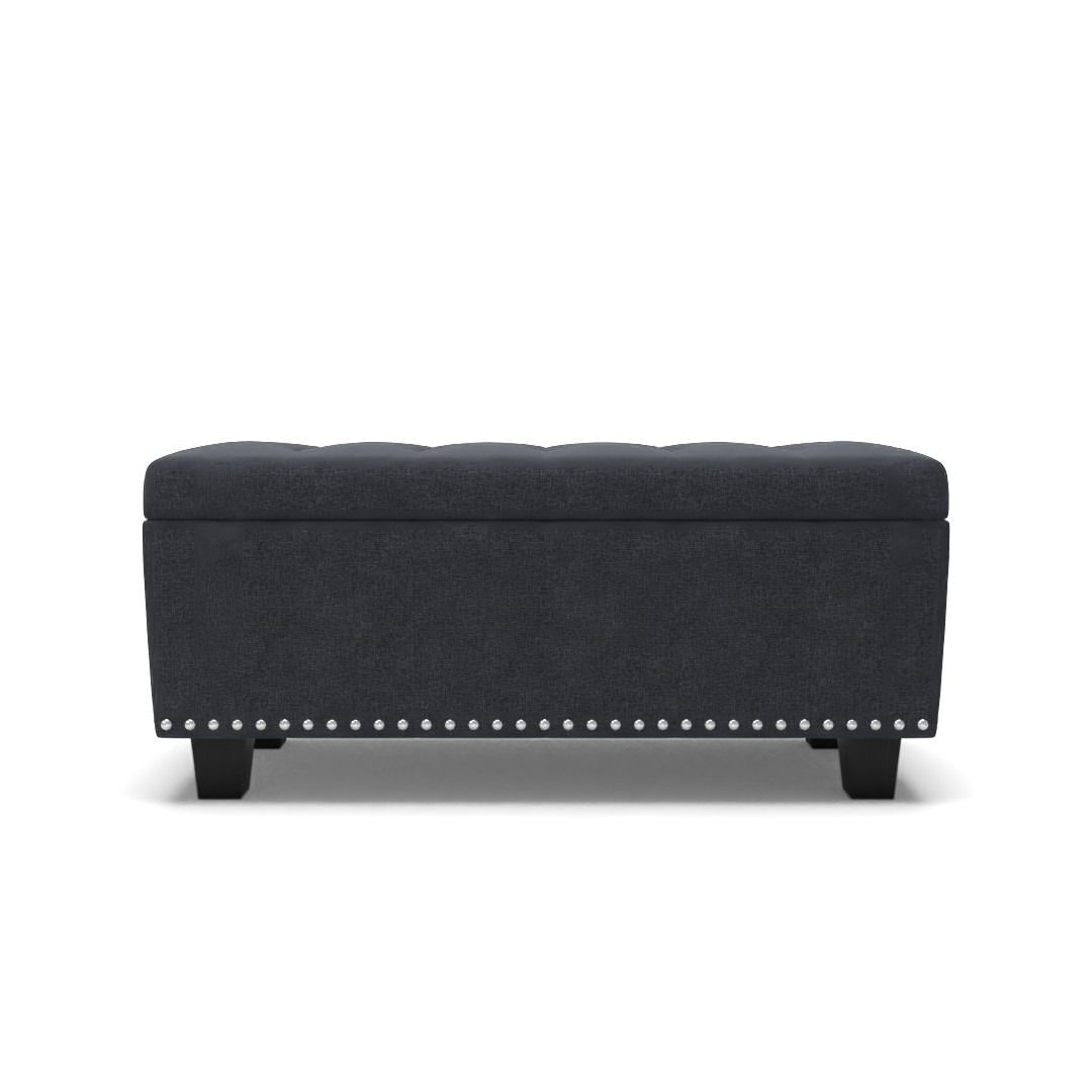 Collison Upholstered Flip Top Storage Bench thumbnail 3