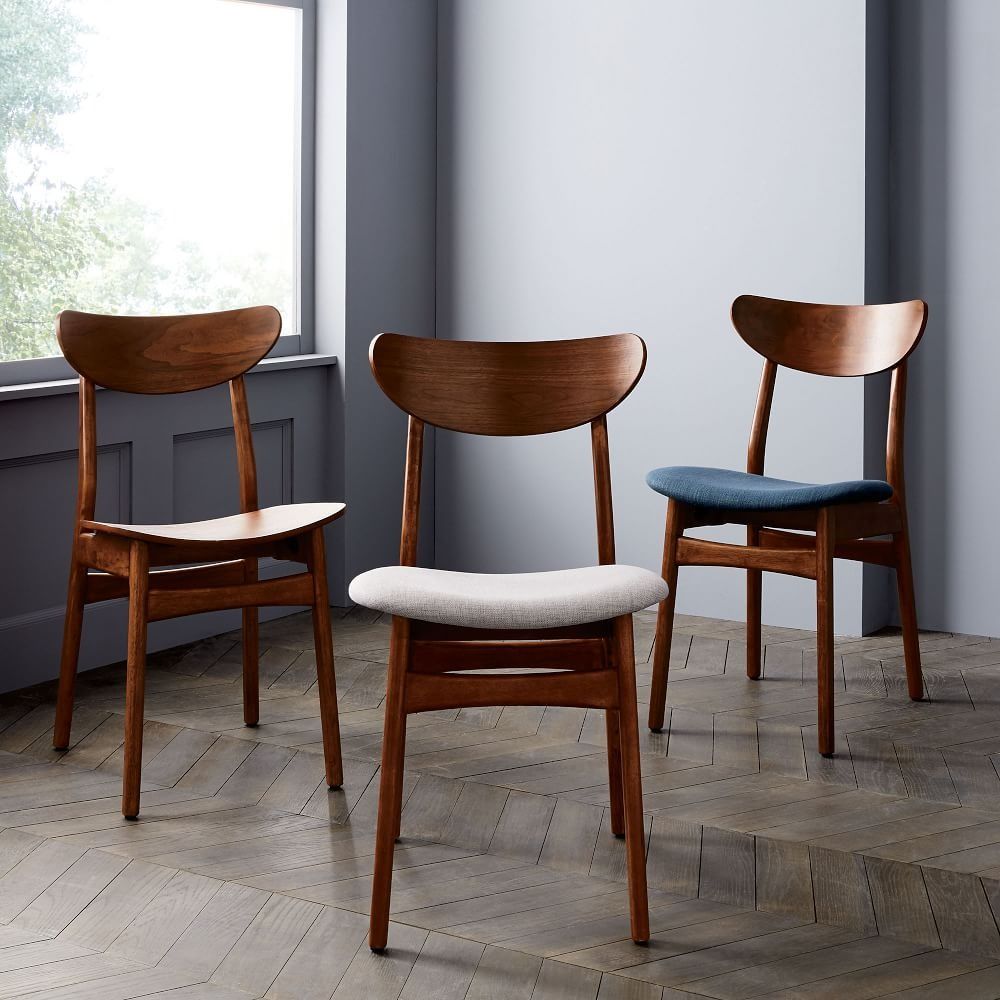 Classic Cafe Upholstered Dining Chair Set of 2 thumbnail 2