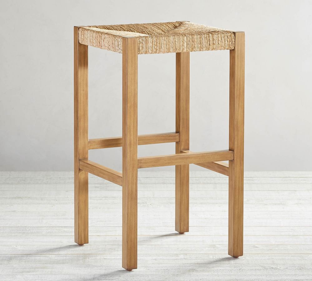 Malibu Woven Backless Counter Stool - Honey thumbnail 3
