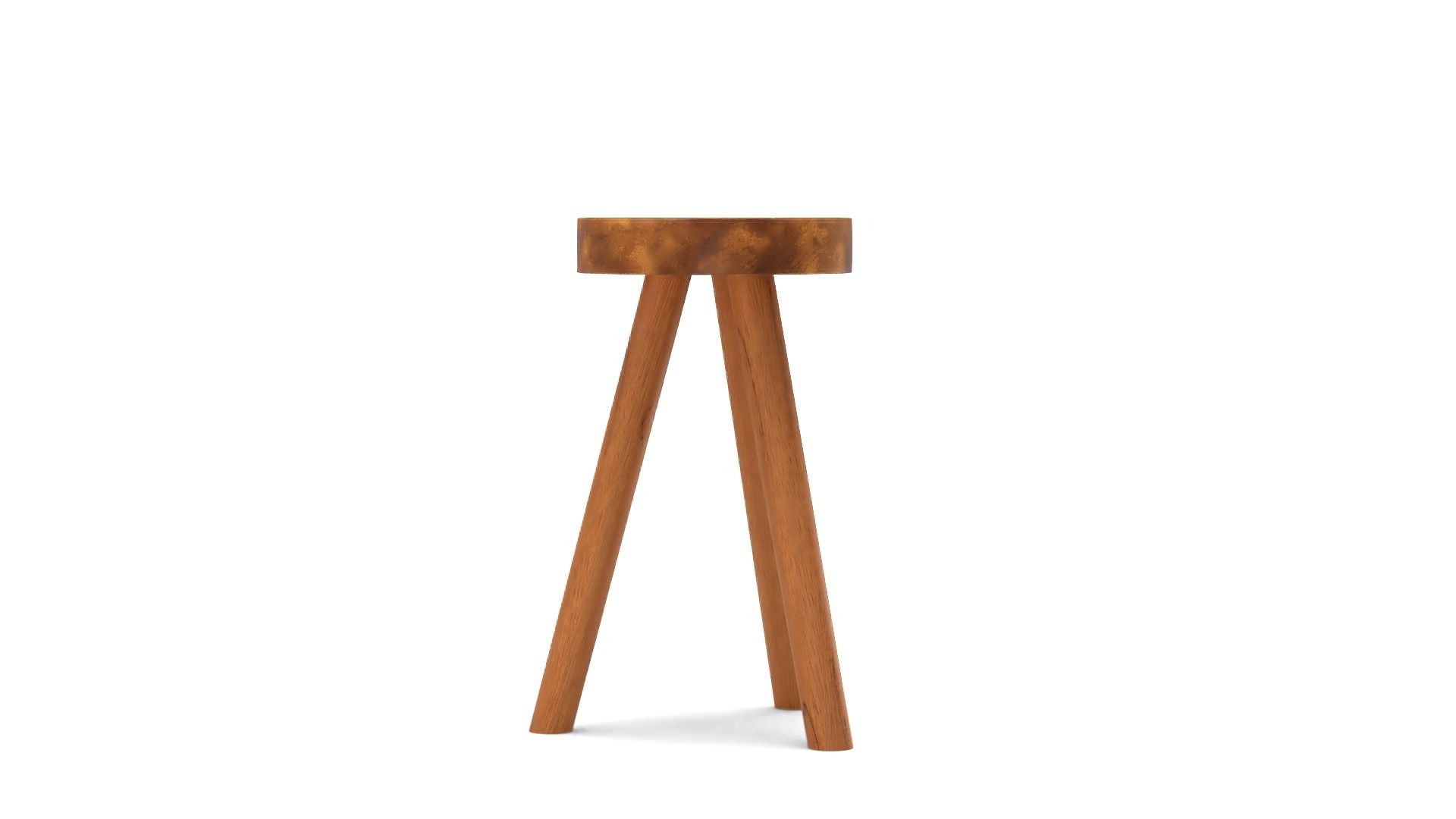 Teak Stool Small  thumbnail 3