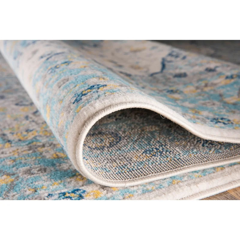 Hector Oriental Machine Woven Cream Area Rug-7'10"x10' thumbnail 4