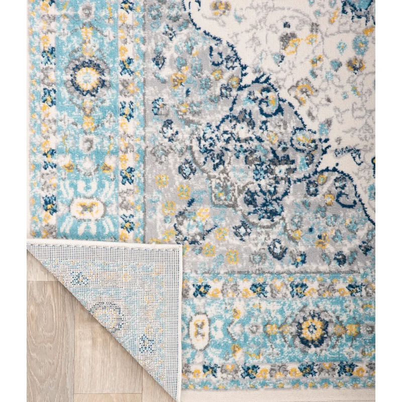 Hector Oriental Machine Woven Cream Area Rug-7'10"x10' thumbnail 6