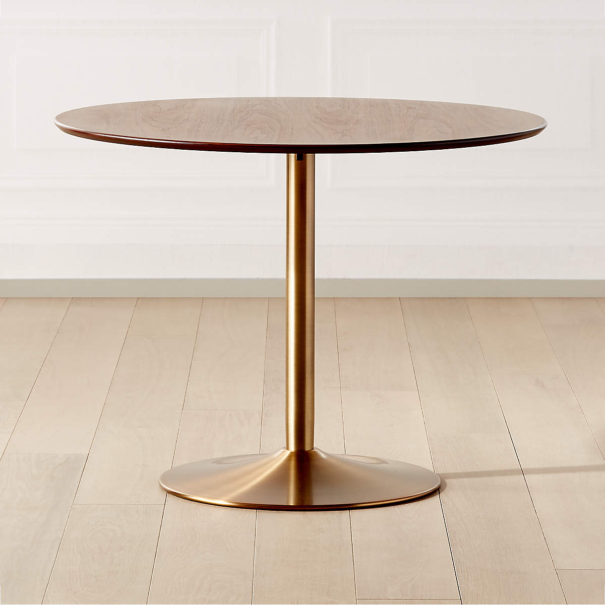 Odyssey Brass Wood Dining Table thumbnail 2