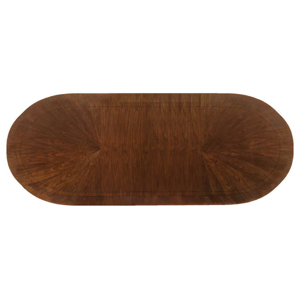 Tower Place Extendable Walnut Solid Wood Dining Table thumbnail 3