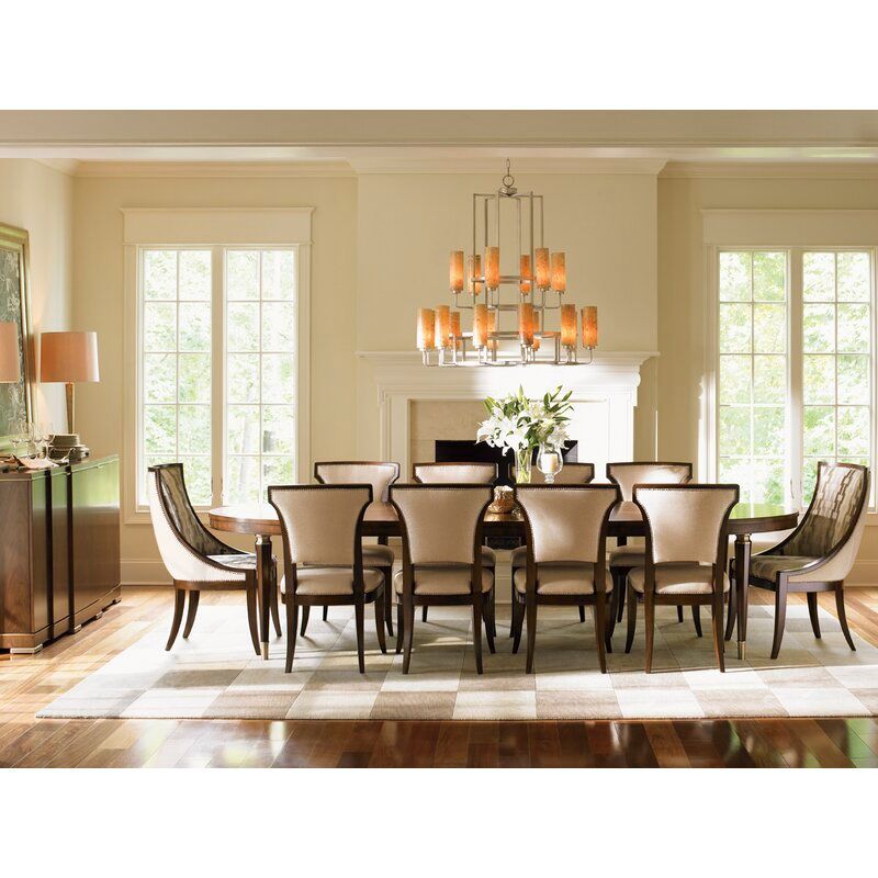 Tower Place Extendable Walnut Solid Wood Dining Table thumbnail 5
