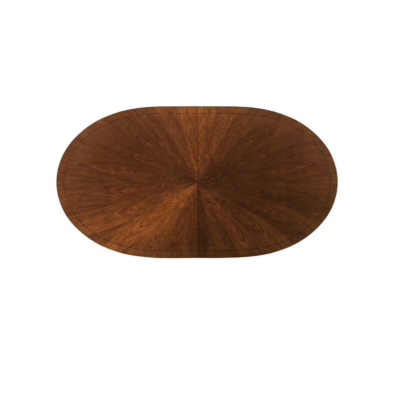 Tower Place Extendable Walnut Solid Wood Dining Table thumbnail 4