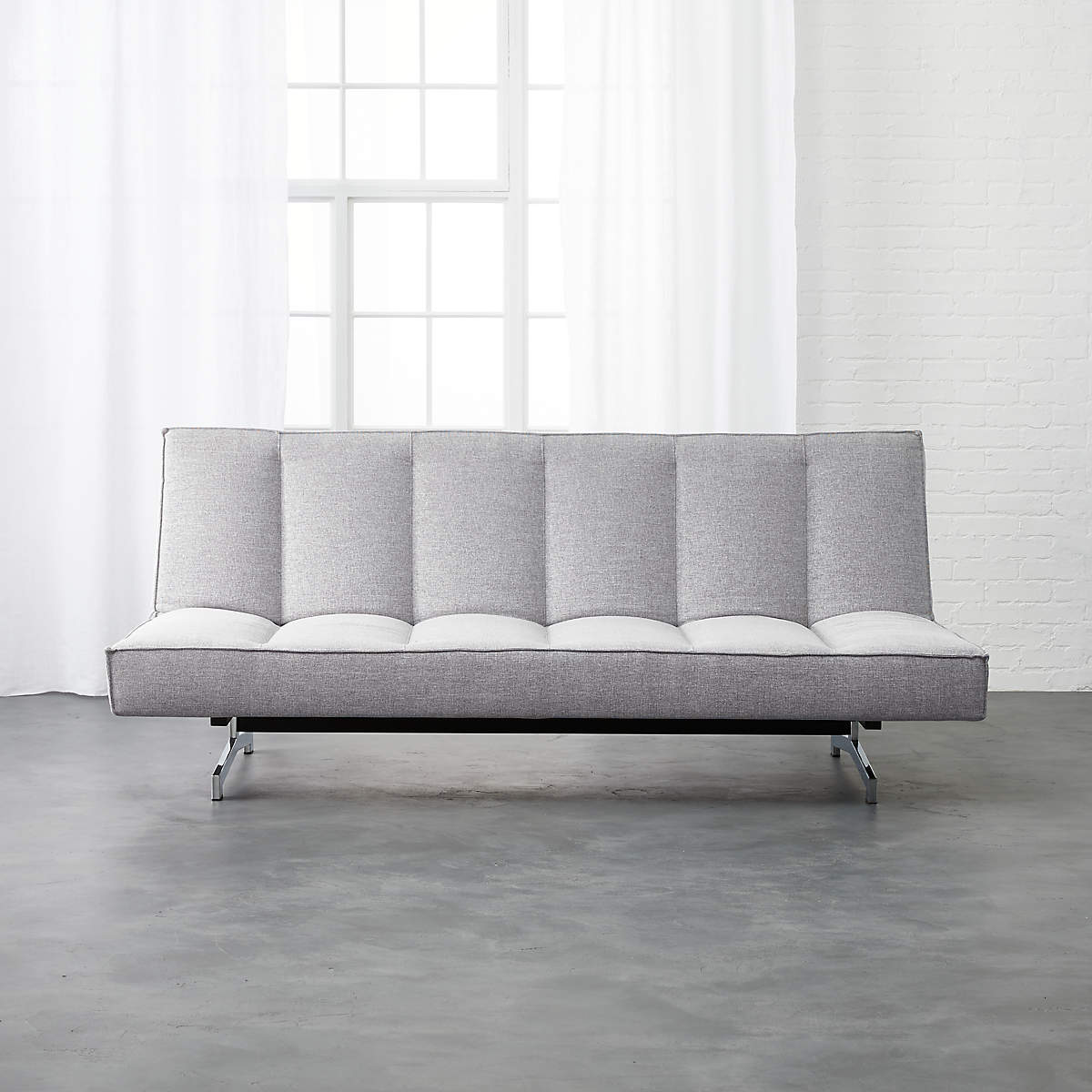 Flex Microgrid Grey Sleeper Sofa thumbnail 5