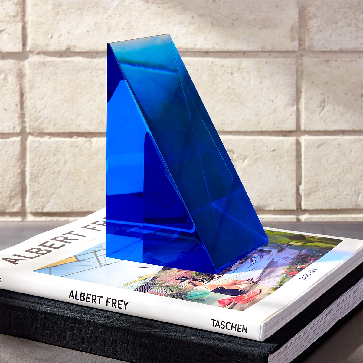 Deep Blue Acrylic Bookend thumbnail 2