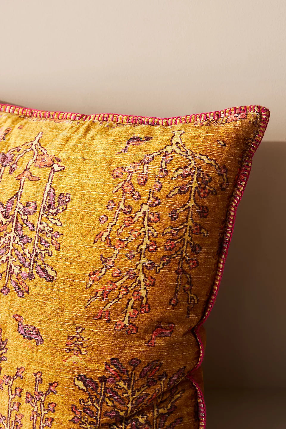 Velvet Minerva Pillow With Insert 22"x22" thumbnail 4