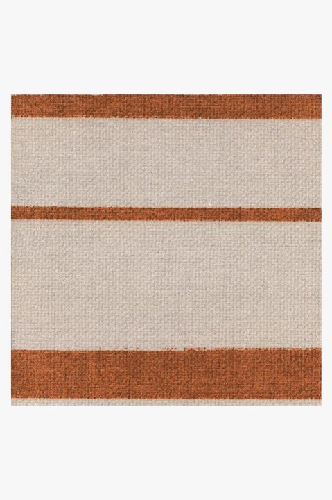 Hudson Stripe Rust Orange Rug-9'x12' thumbnail 3