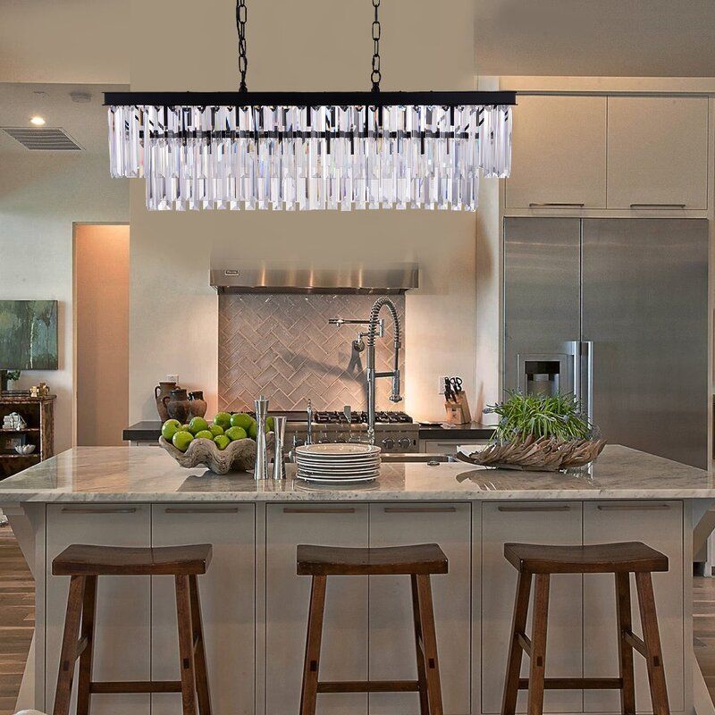 Rowell 9 Light Unique Statement Tiered Chandelier thumbnail 2