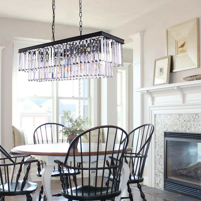 Rowell 9 Light Unique Statement Tiered Chandelier thumbnail 4