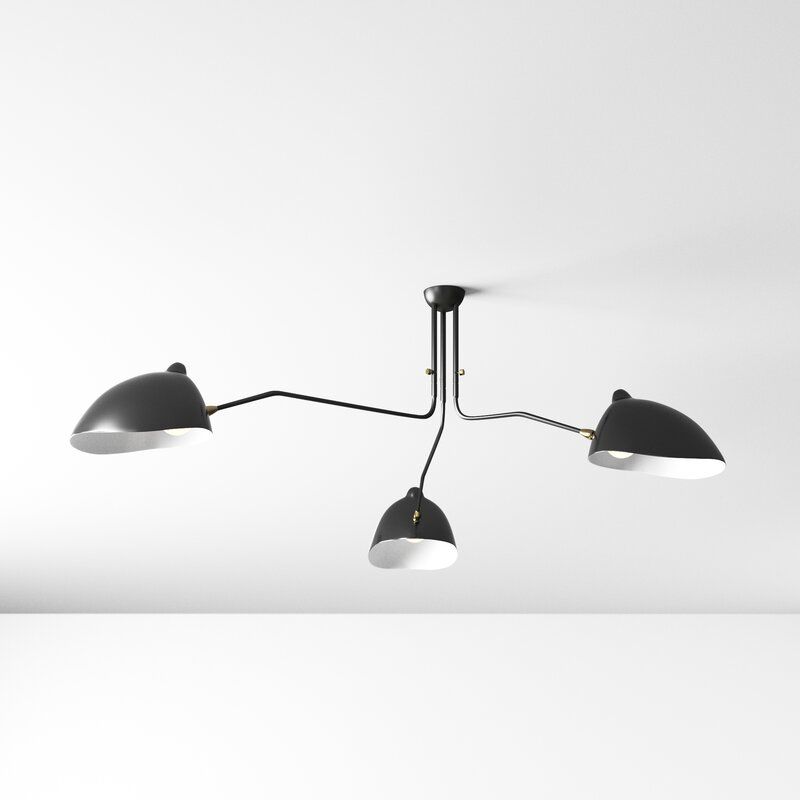Cicero 3 Light Semi Flush Mount thumbnail 2